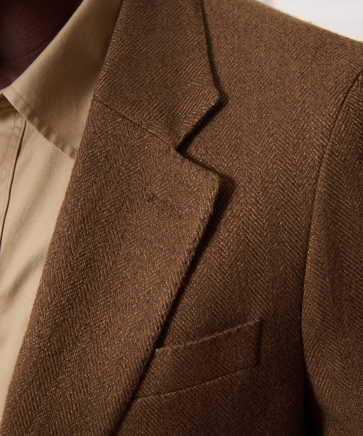 Todd Snyder Italian Herringbone Sport Coat - Straw