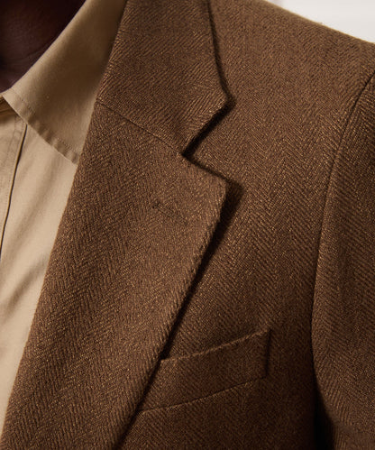 Todd Snyder Italian Herringbone Sport Coat - Straw