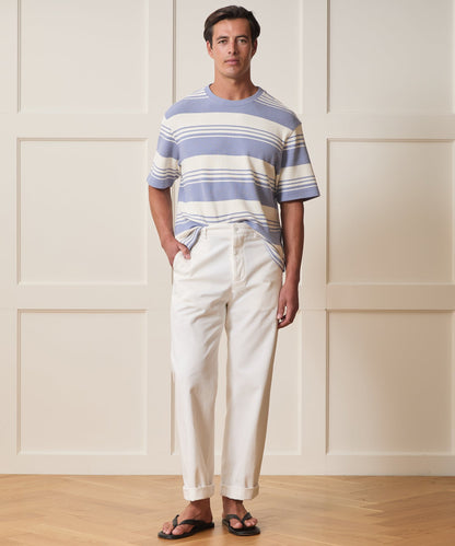 Todd Snyder Boxy Pique Tee - Deep Springs