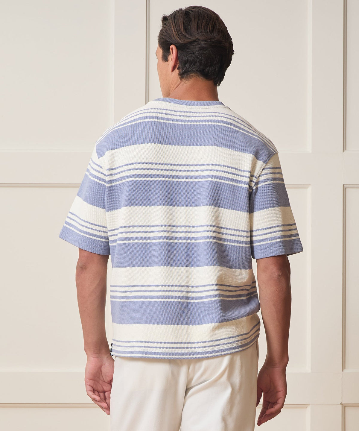 Todd Snyder Boxy Pique Tee - Deep Springs
