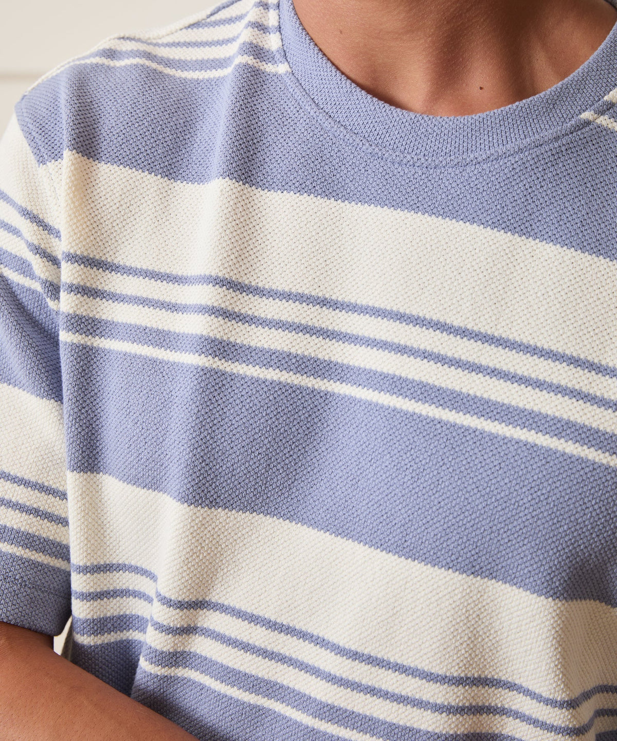 Todd Snyder Boxy Pique Tee - Deep Springs