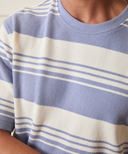 Todd Snyder Boxy Pique Tee - Deep Springs