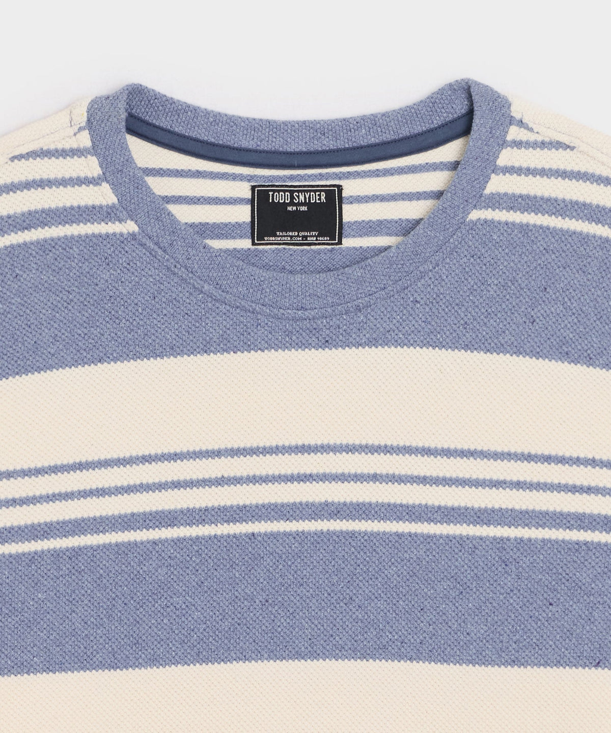 Todd Snyder Boxy Pique Tee - Deep Springs