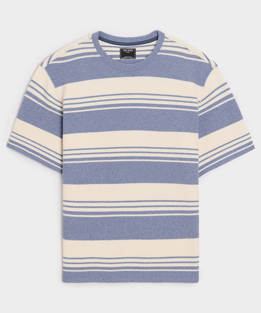 Todd Snyder Boxy Pique Tee - Deep Springs