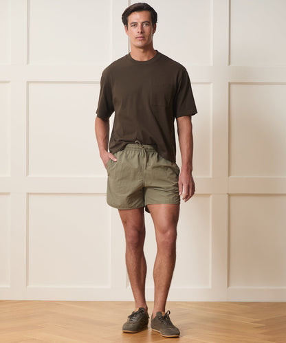 Todd Snyder Boxy Jersey Tee - Espresso Bean