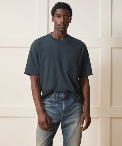 Todd Snyder Boxy Jersey Tee - Navy Batik