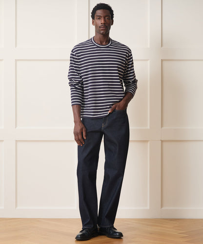 Todd Snyder Boxy Jersey Tee - Navy