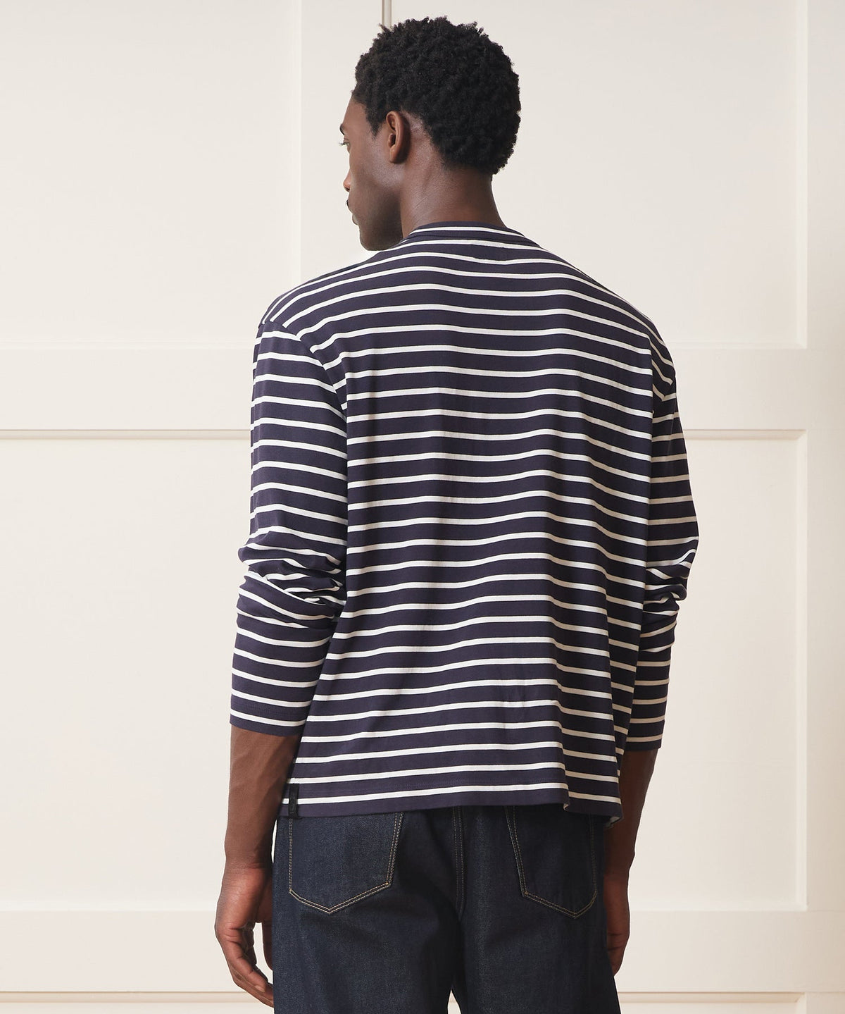 Todd Snyder Boxy Jersey Tee - Navy