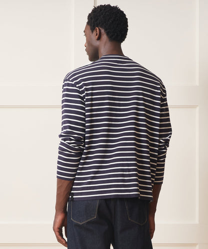 Todd Snyder Boxy Jersey Tee - Navy