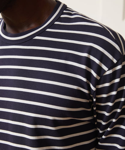 Todd Snyder Boxy Jersey Tee - Navy