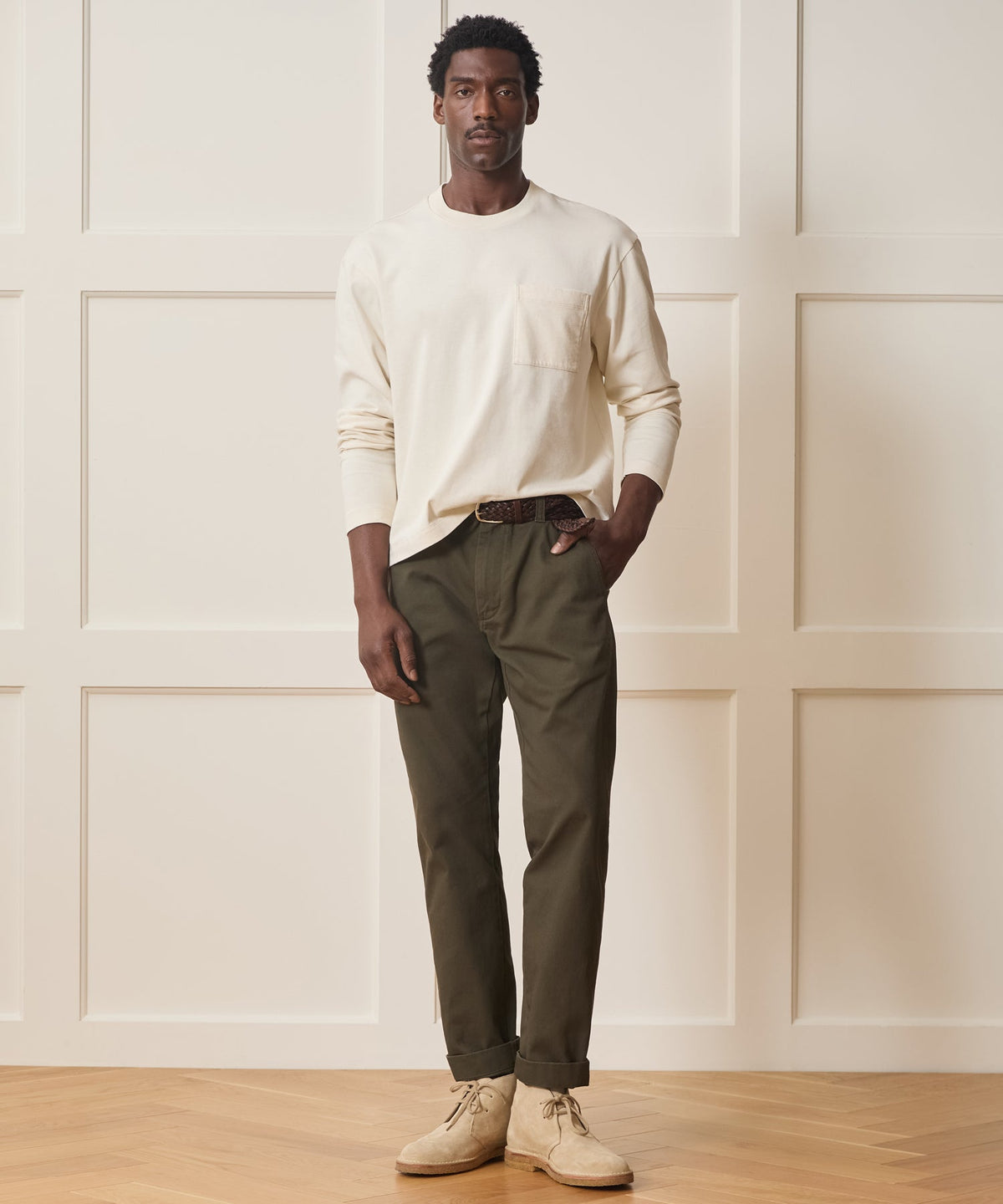 Todd Snyder Boxy Jersey Tee - Chalk