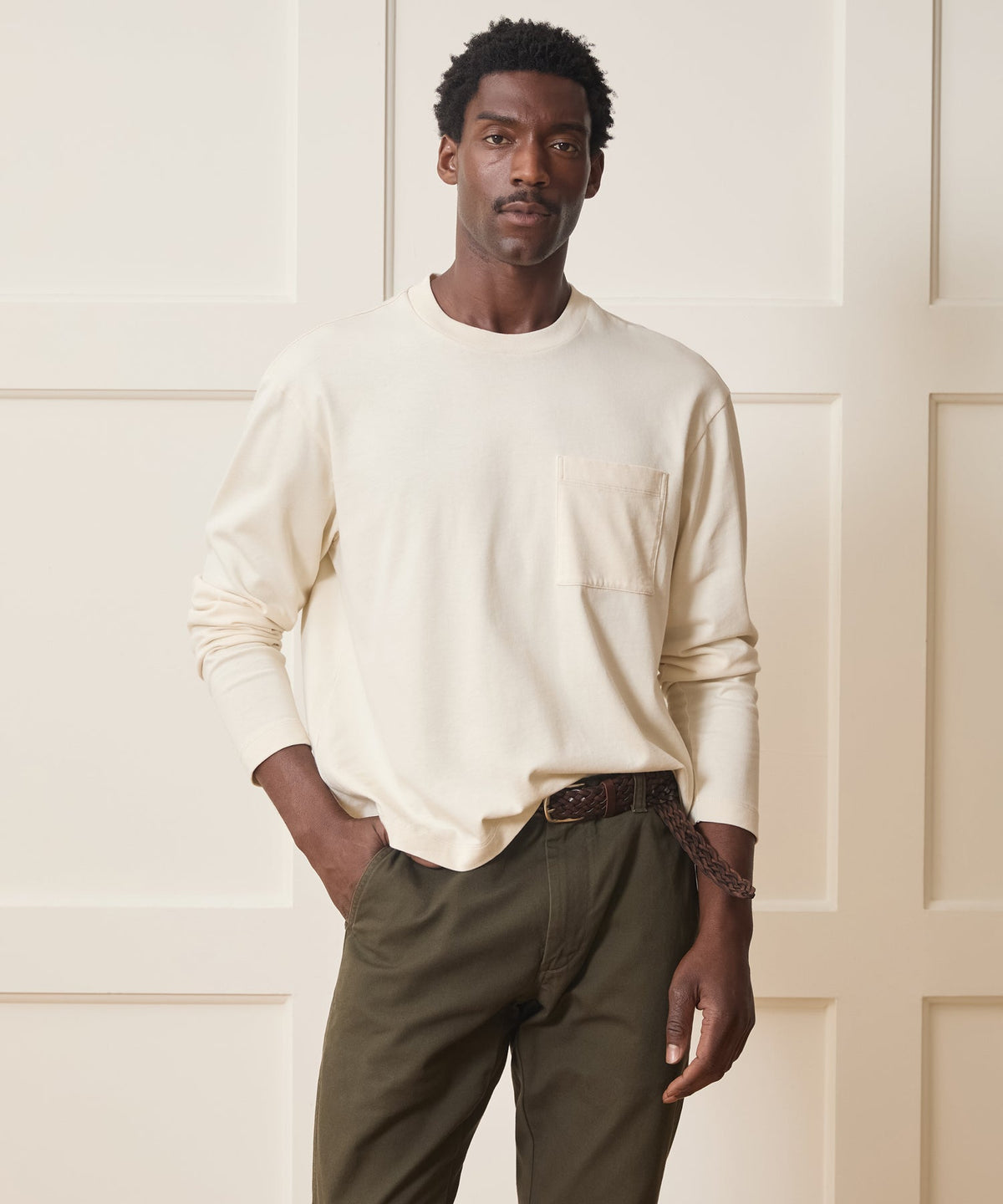 Todd Snyder Boxy Jersey Tee - Chalk