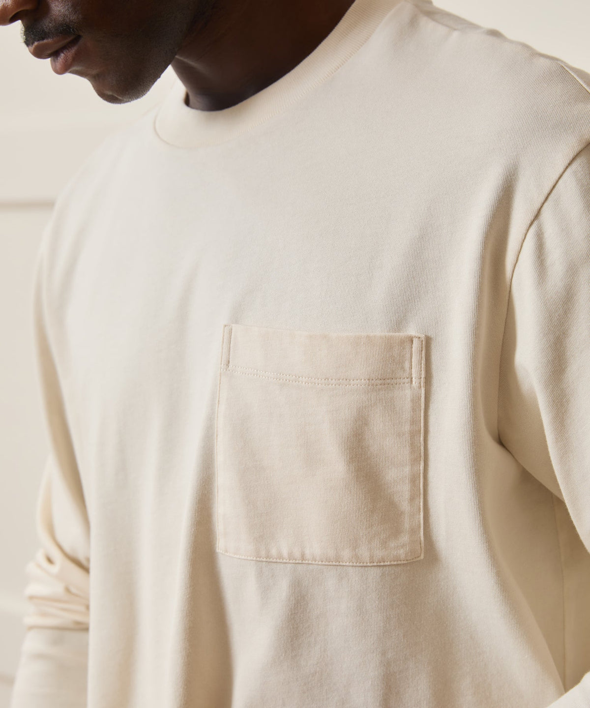 Todd Snyder Boxy Jersey Tee - Chalk