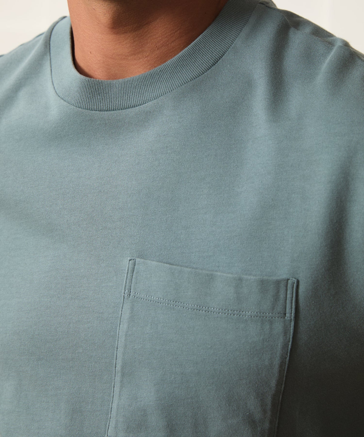 Todd Snyder Boxy Jersey Tee - Dusty Horizon