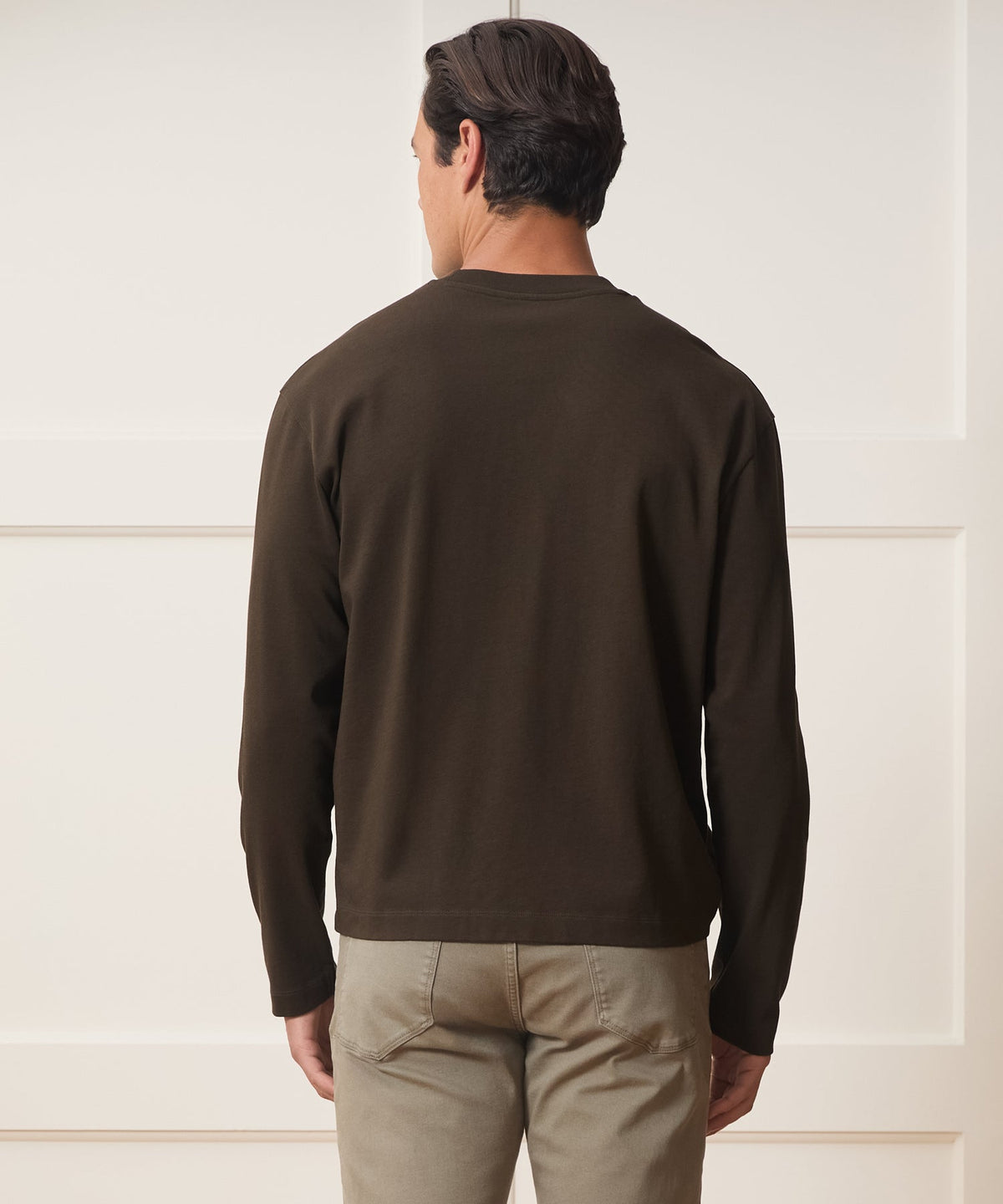 Todd Snyder Boxy Jersey Tee - Espresso Bean