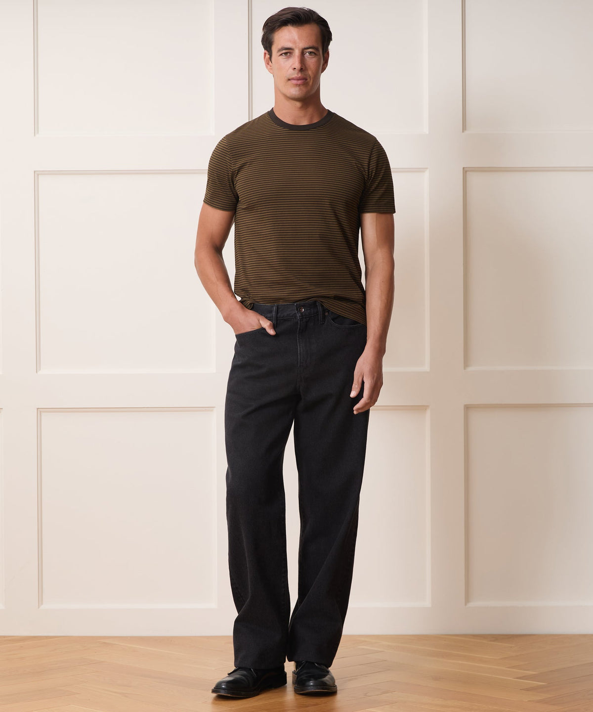 Todd Snyder Premium Jersey Tee - Espresso Bean
