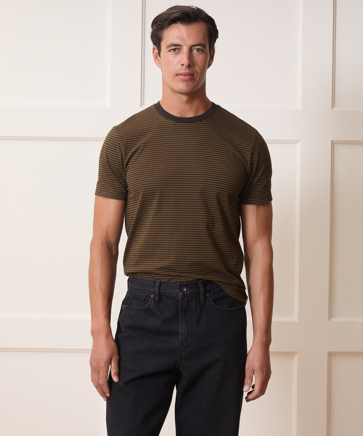 Todd Snyder Premium Jersey Tee - Espresso Bean