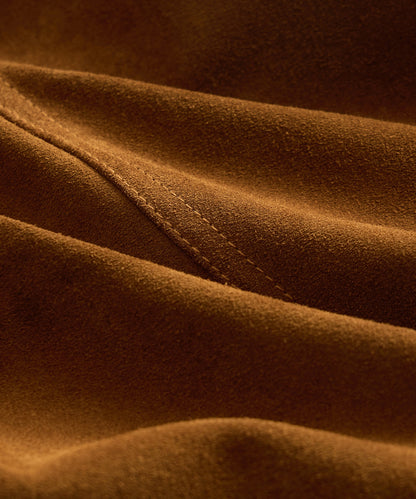Todd Snyder Italian Suede Dylan Jacket - Burnt Caramel