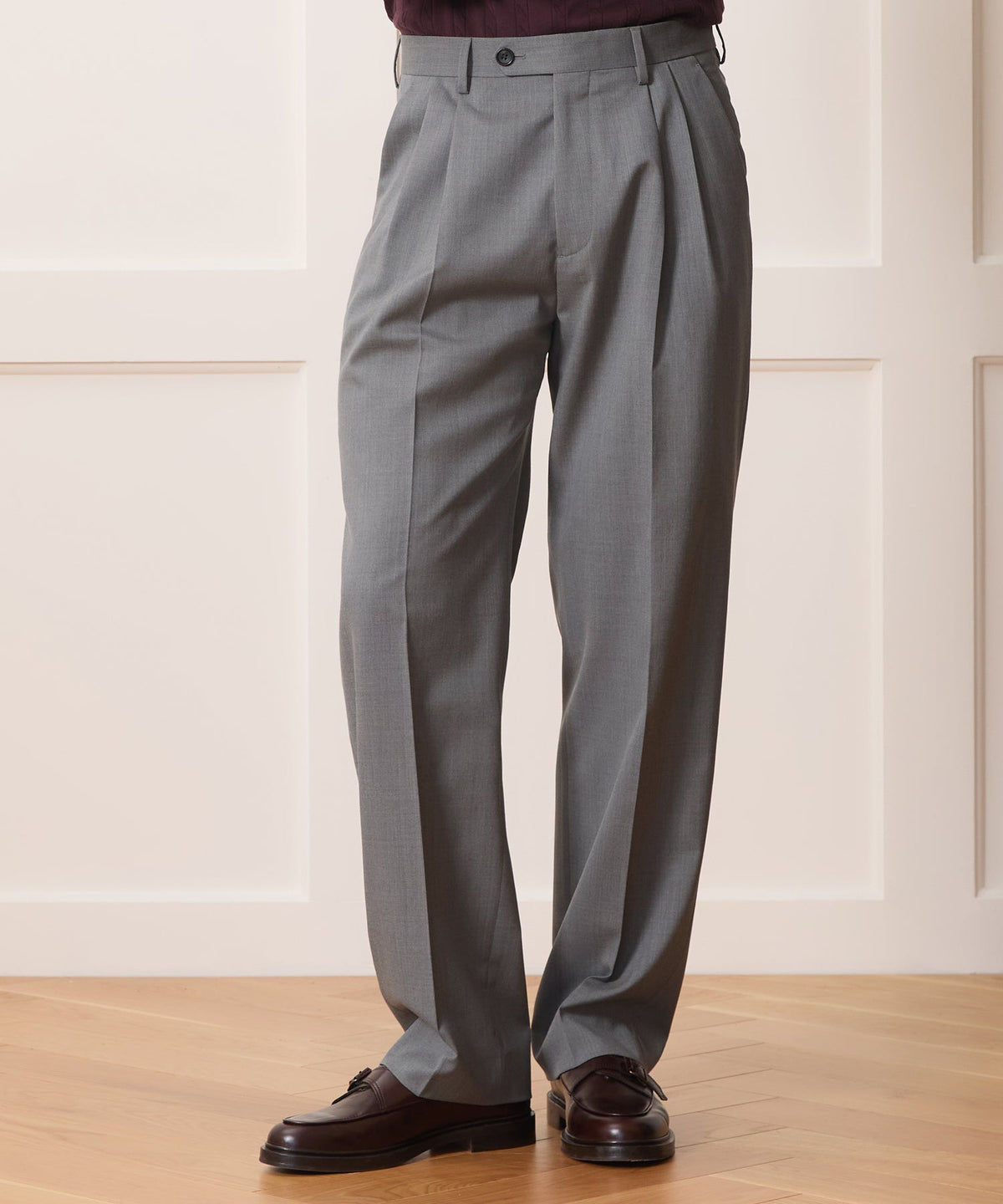Todd Snyder Italian Gabardine Wythe Trouser - Light Grey