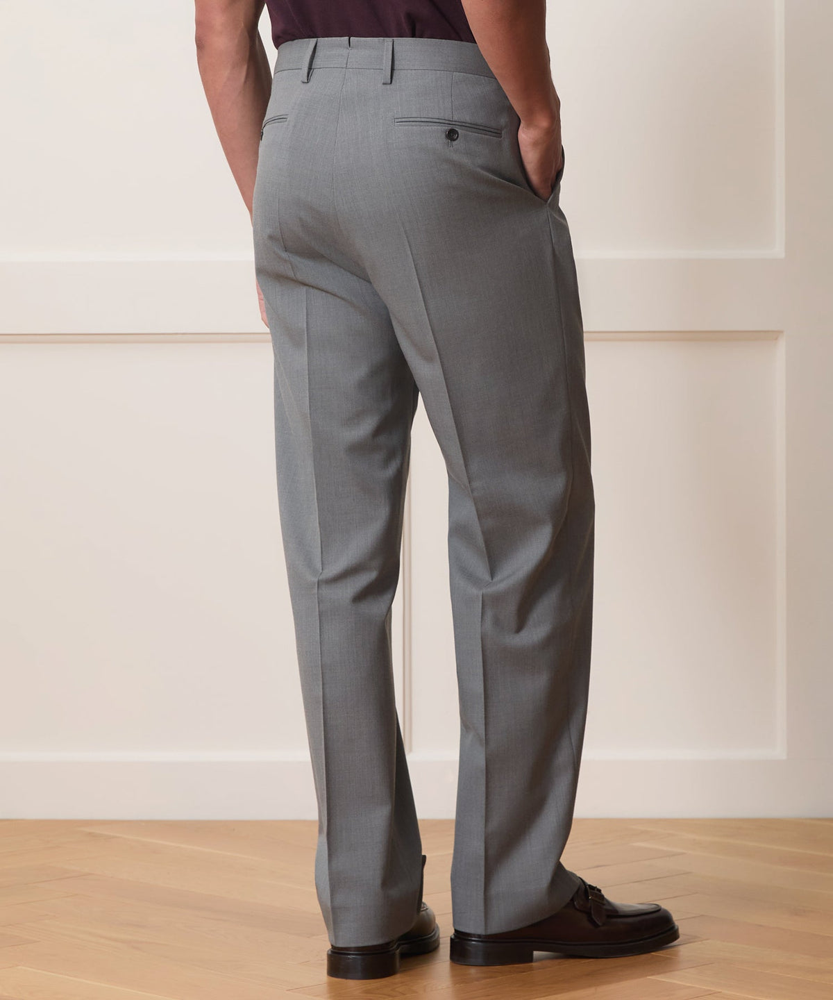 Todd Snyder Italian Gabardine Wythe Trouser - Light Grey