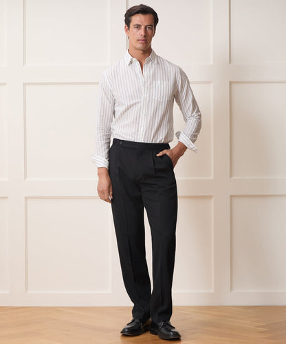 Todd Snyder Italian Gabardine Side Tab Trouser - Black