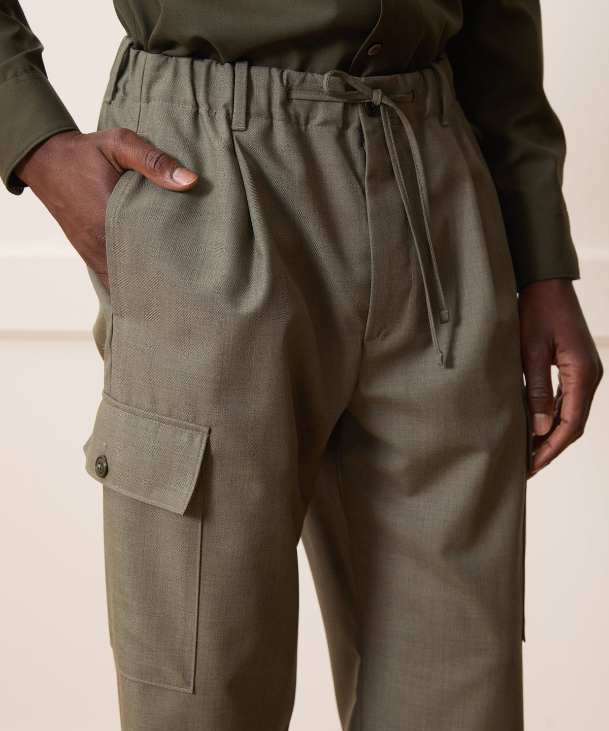 Todd Snyder Italian Alpiere Cargo Pant - Green