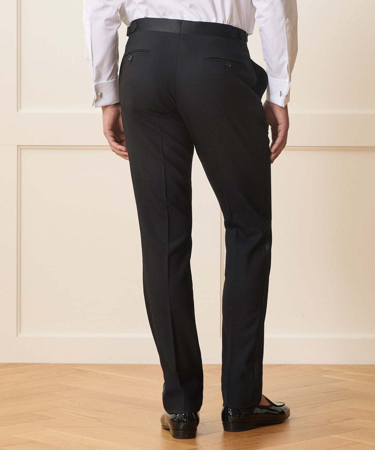 Todd Snyder Slim Italian Wool Tuxedo Trouser - Black