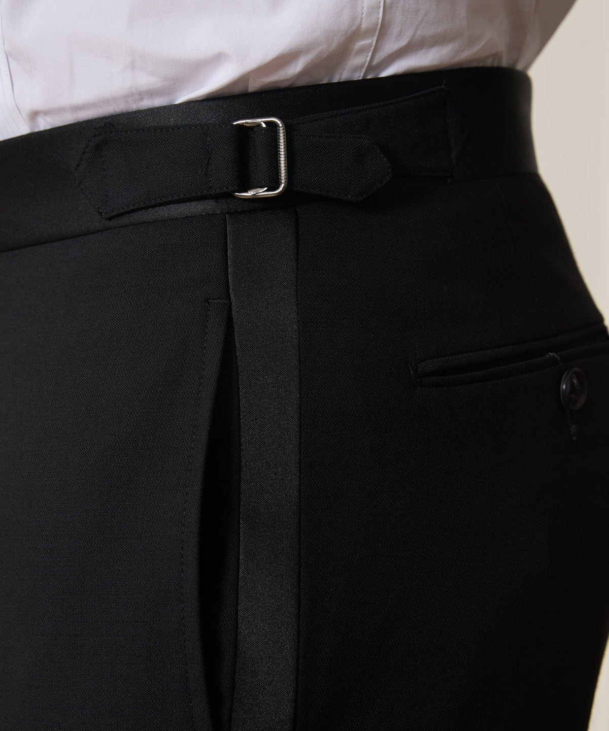 Todd Snyder Slim Italian Wool Tuxedo Trouser - Black