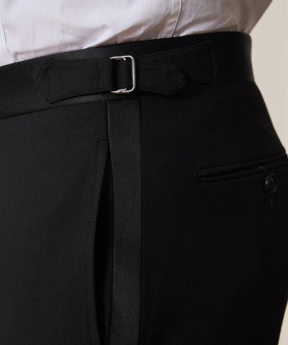 Todd Snyder Slim Italian Wool Tuxedo Trouser - Black