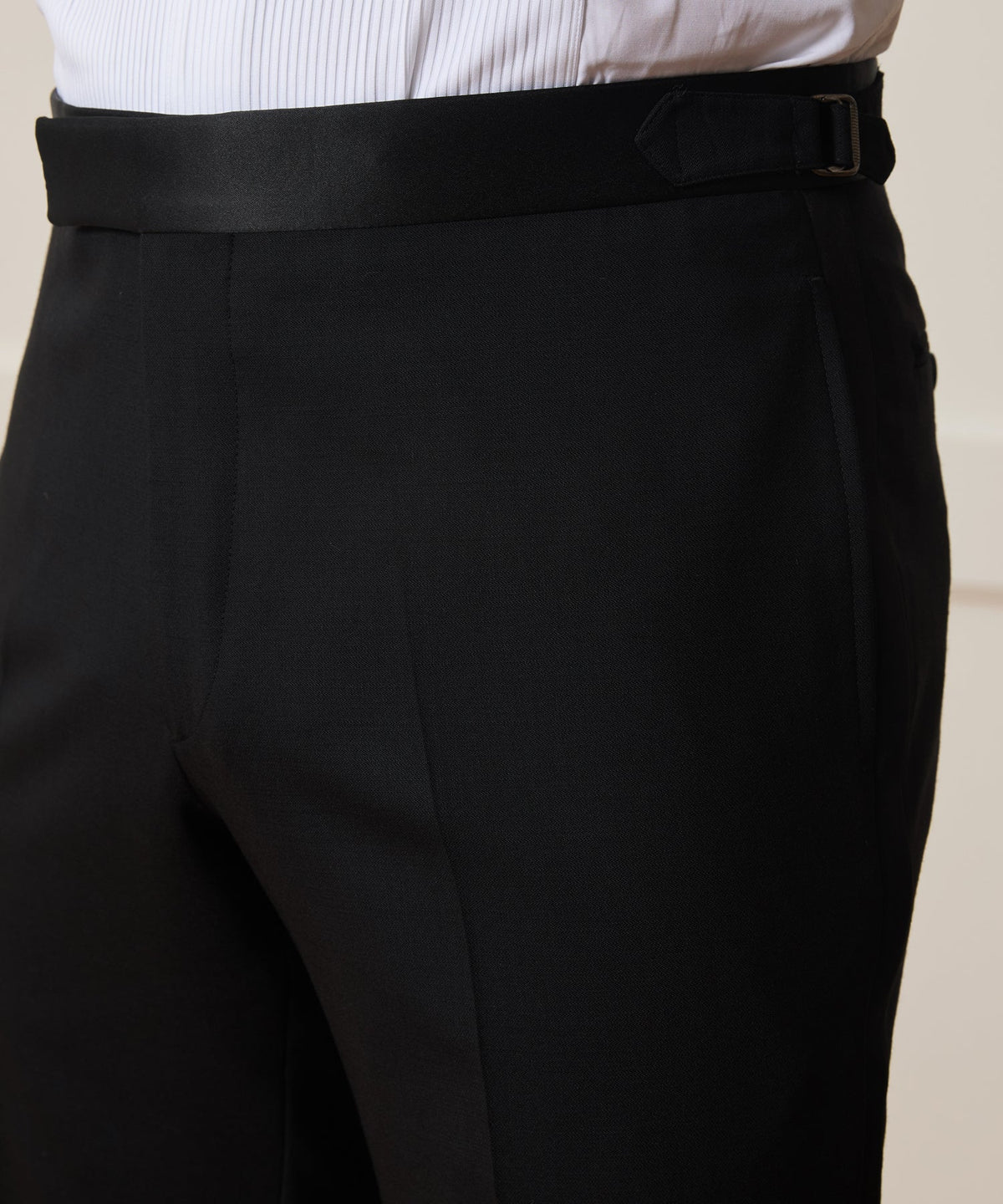 Todd Snyder Slim Italian Wool Tuxedo Trouser - Black