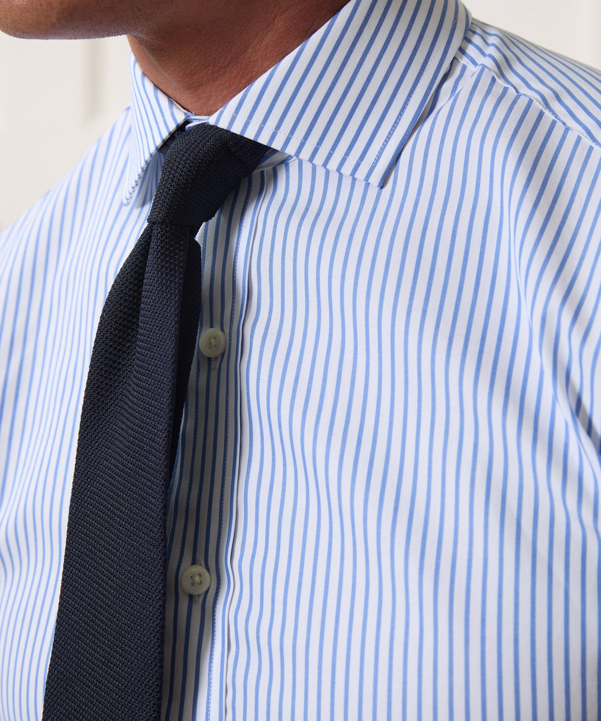 Todd Snyder Italian Grenadine Silk Tie - Navy