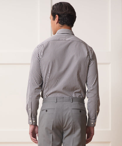 Todd Snyder Cotton Spread Collar Dress Shirt - Burgundy