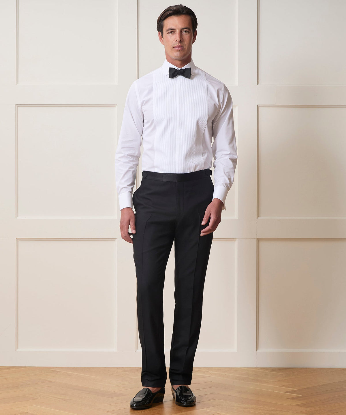 Todd Snyder Plissé Tuxedo Shirt - White