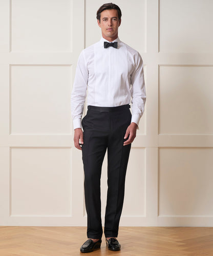 Todd Snyder Plissé Tuxedo Shirt - White