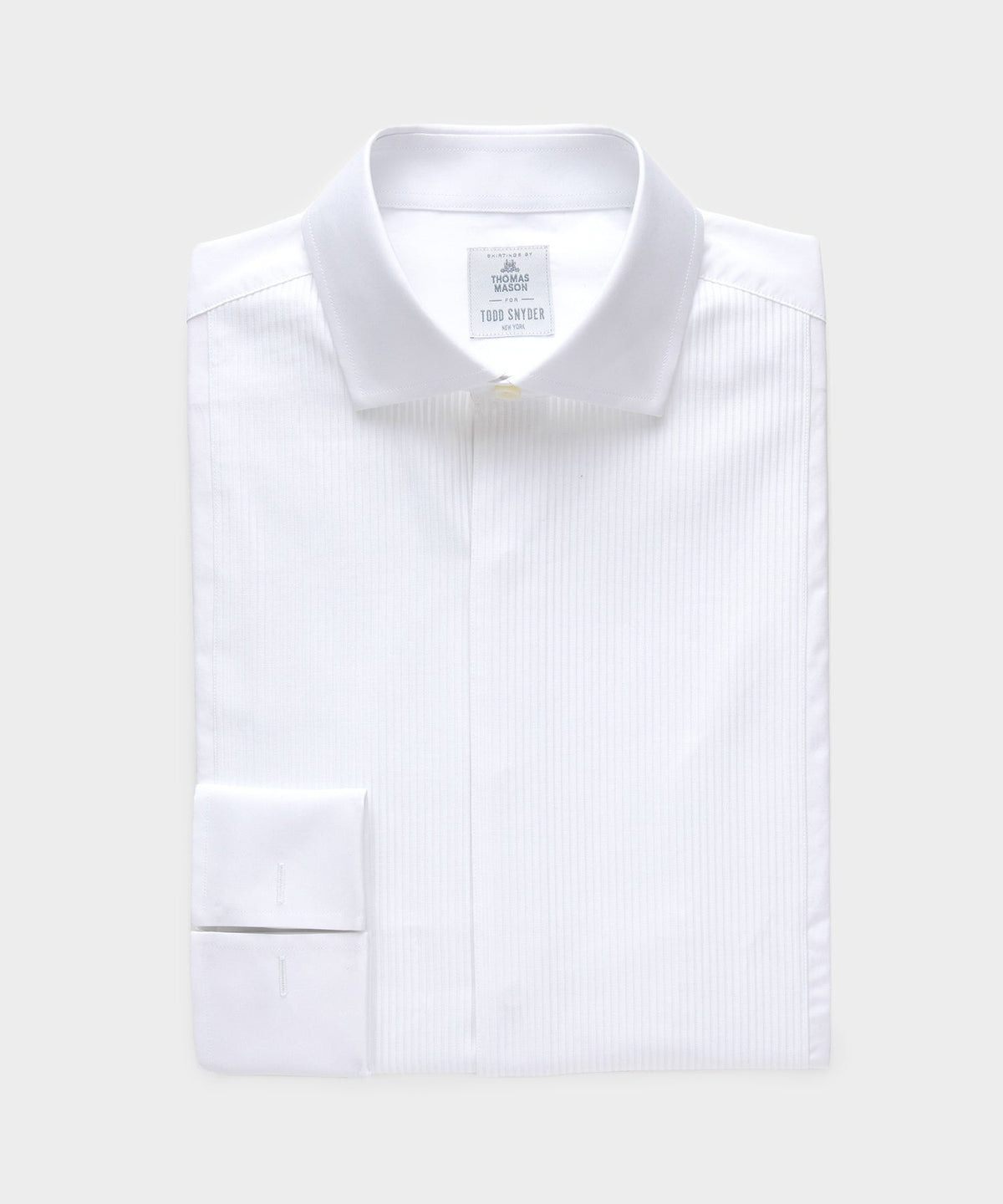 Todd Snyder Plissé Tuxedo Shirt - White