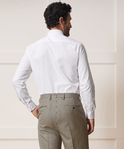 Todd Snyder Cotton Poplin Long Point Collar Dress Shirt - White