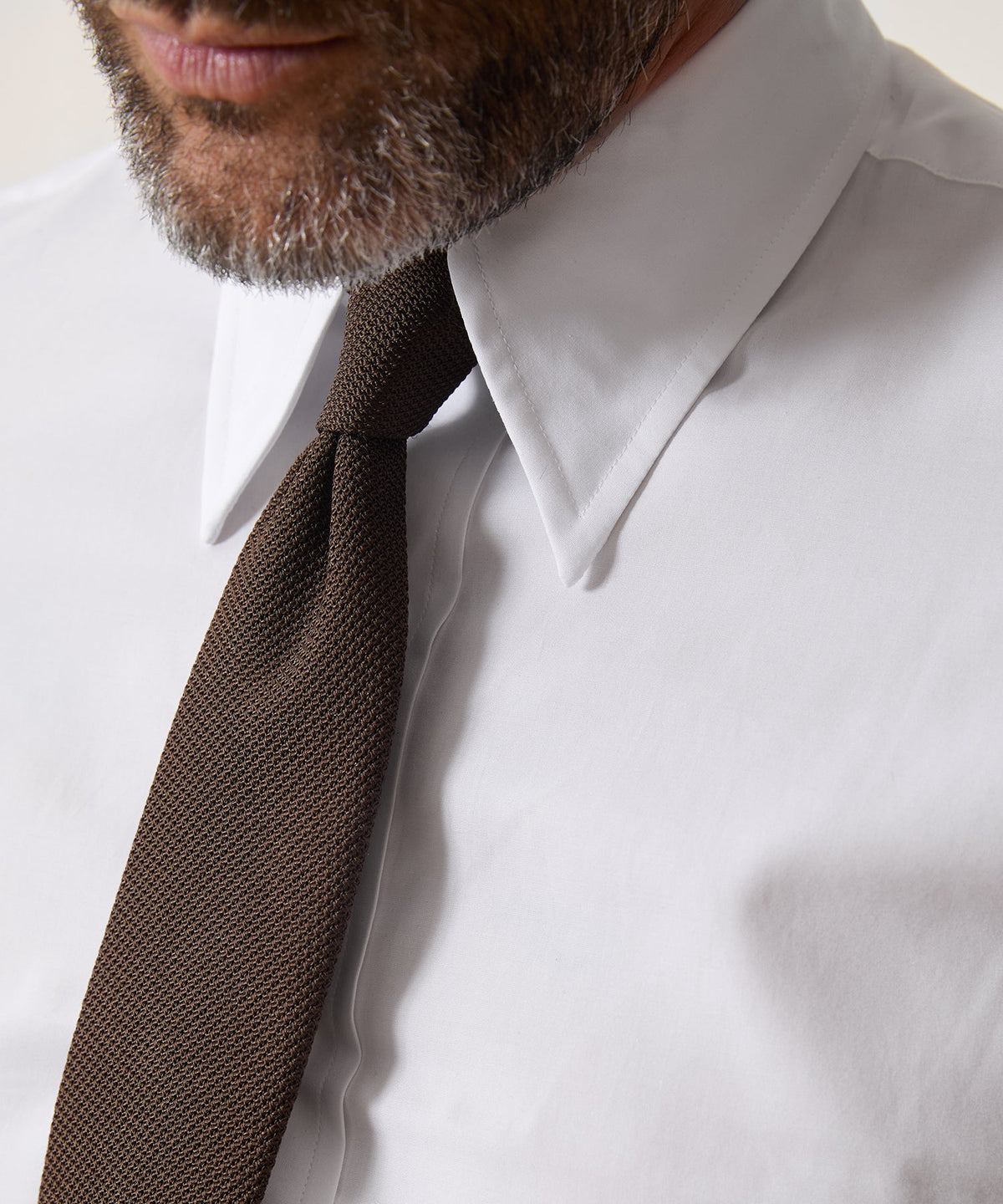 Todd Snyder Cotton Poplin Long Point Collar Dress Shirt - White