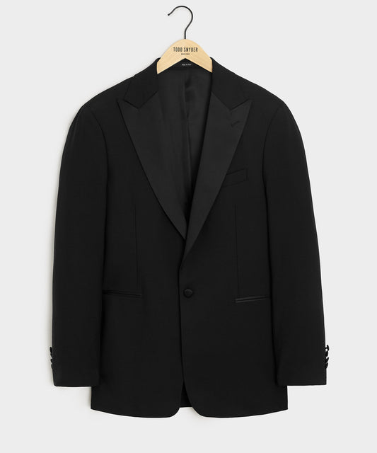 Todd Snyder Italian Wool Peak Lapel Tuxedo Jacket - Black