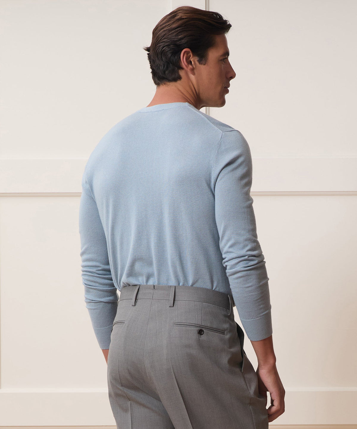 Todd Snyder Silk-Cashmere Crewneck Sweater - Dusty Blue