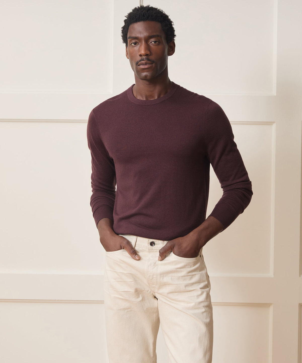 Todd Snyder Silk-Cashmere Crewneck Sweater - Raisin