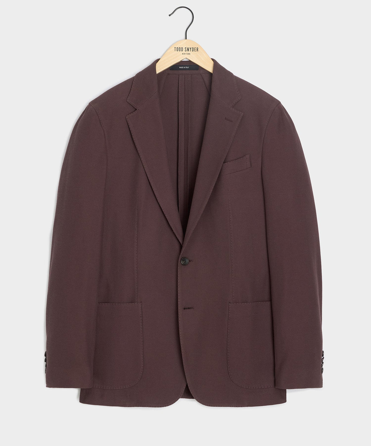 Todd Snyder Italian Knit Sport Coat - Blackberry