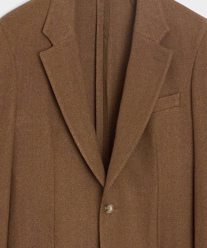 Todd Snyder Italian Herringbone Sport Coat - Straw