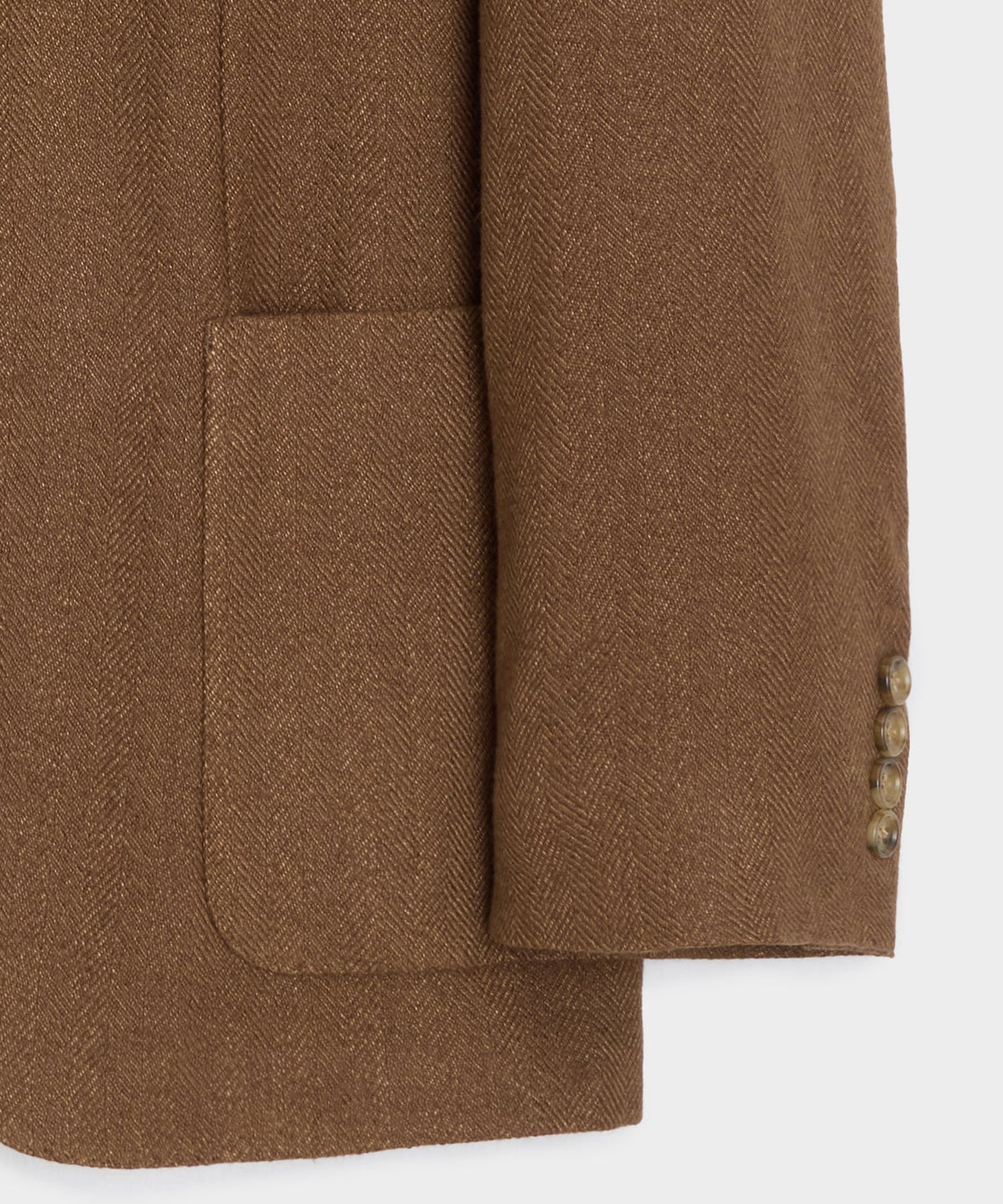 Todd Snyder Italian Herringbone Sport Coat - Straw