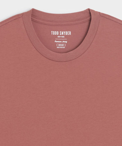 Todd Snyder Premium Jersey Tee - Muddled Cerise
