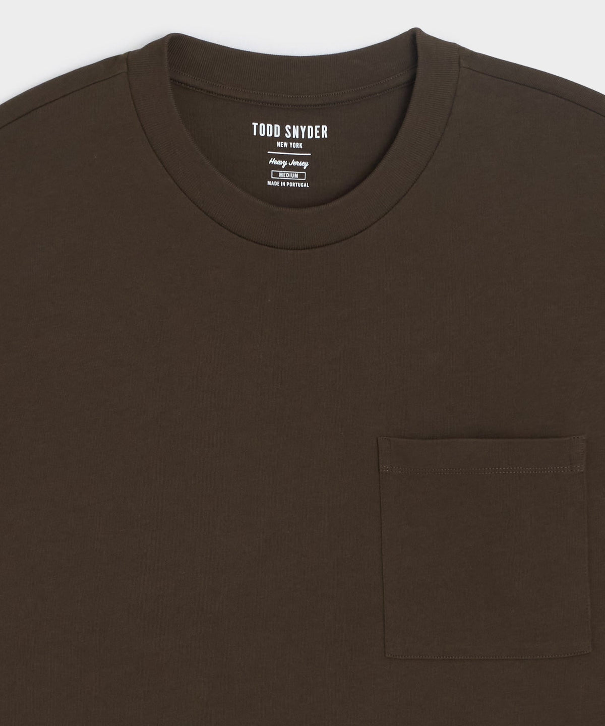 Todd Snyder Boxy Jersey Tee - Espresso Bean