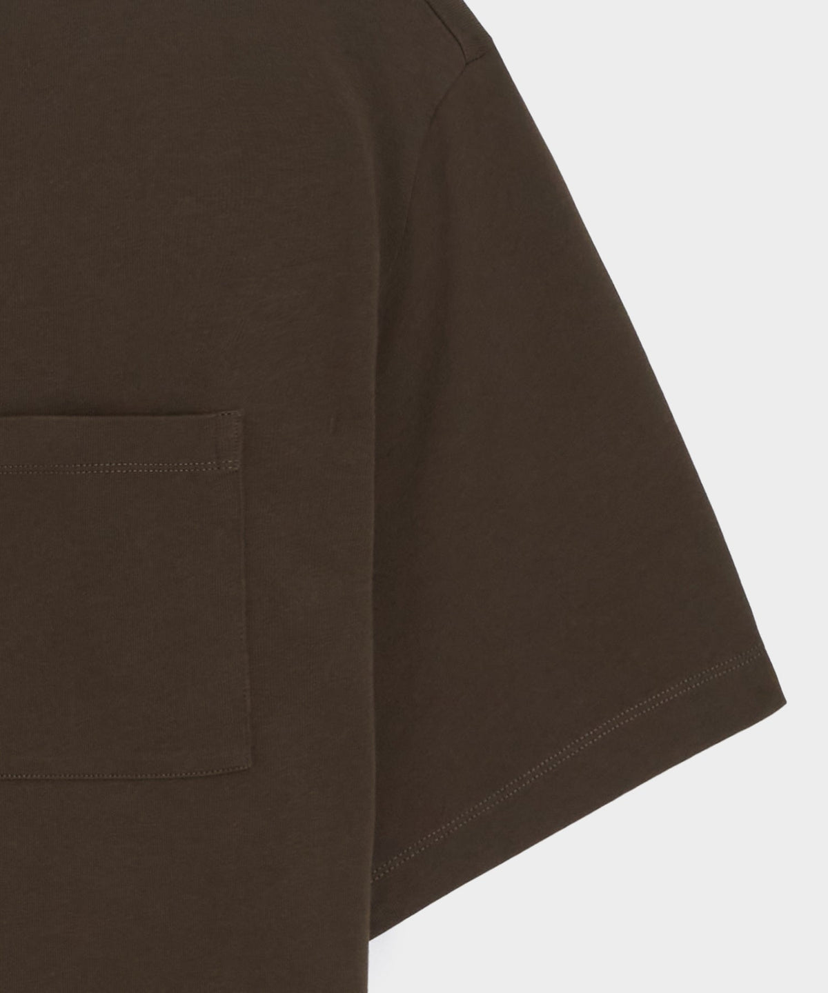 Todd Snyder Boxy Jersey Tee - Espresso Bean