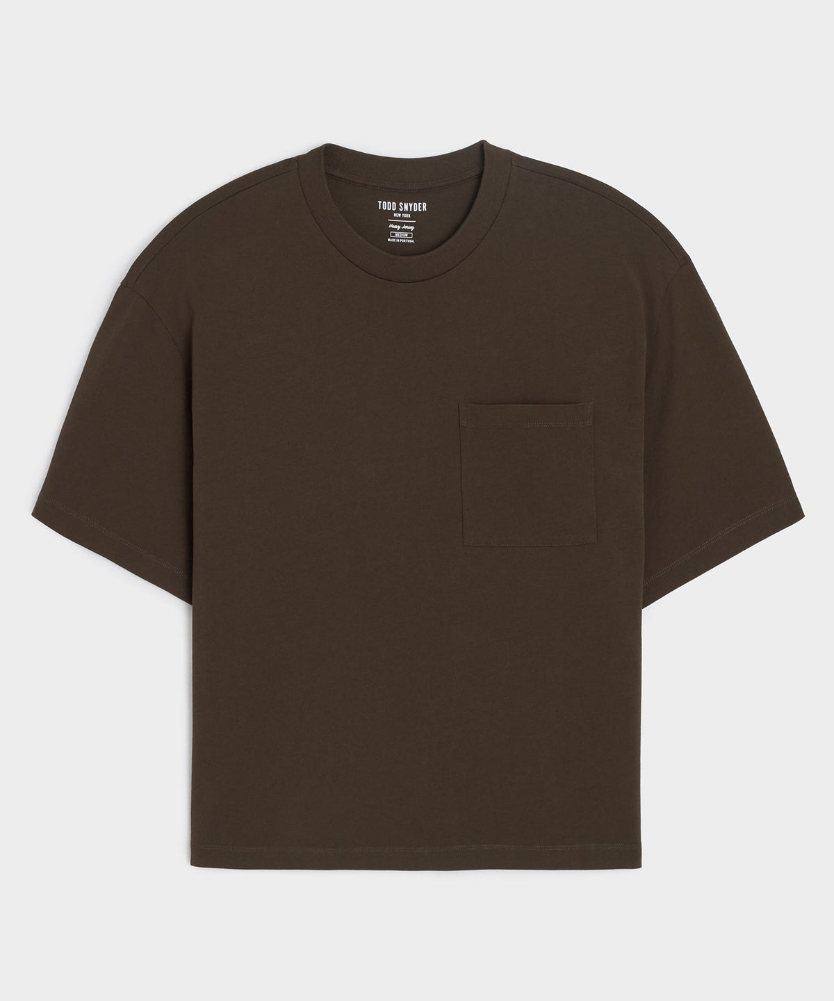 Todd Snyder Boxy Jersey Tee - Espresso Bean
