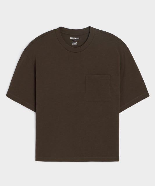Todd Snyder Boxy Jersey Tee - Espresso Bean