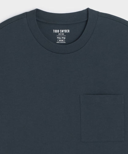 Todd Snyder Boxy Jersey Tee - Navy Batik