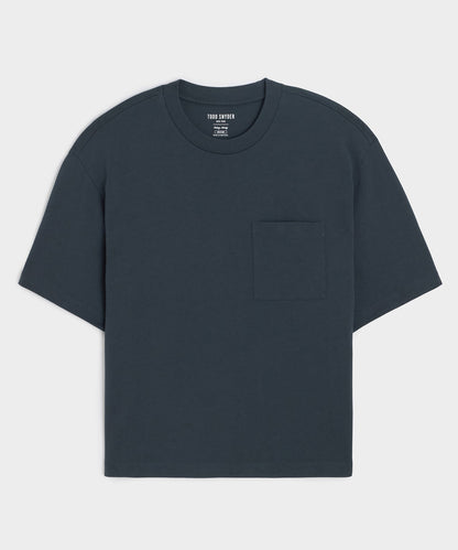 Todd Snyder Boxy Jersey Tee - Navy Batik